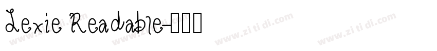 Lexie Readable字体转换